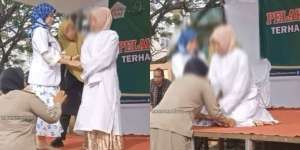Viral Video Wanita Dihukum Cambuk 100 Kali Karena Berzina, Meringis Kesakitan di Cambukan ke-37
