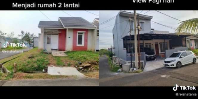 Potret Before-After Rumah Tua Satu Lantai Disulap Jadi Rumah Impian Dua Lantai hanya dalam 10 Bulan, Berubah Super Keren Ada Rooftopnya!