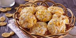 Kue Kering Crunchy Cornflakes Cookies untuk Camilan Hari Raya