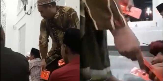 Heboh Bagi-Bagi Amplop Merah Berlogo PDIP Isi Rp 300 Ribu di Masjid