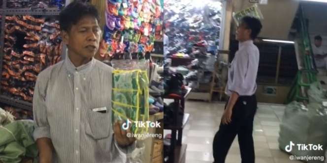 Pakai Kemeja Rapi Dikira PNS Ternyata Penjual Permen, Cara Promosinya Bikin Seisi Pasar Ngakak Bersama