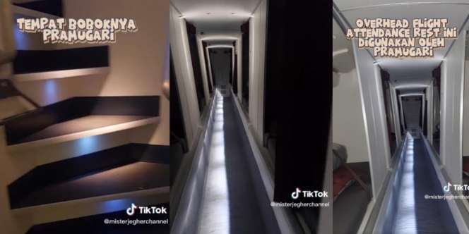 Mengintip Tempat Boboknya Pramugari, Benda di Atas Kasur Jadi Sorotan