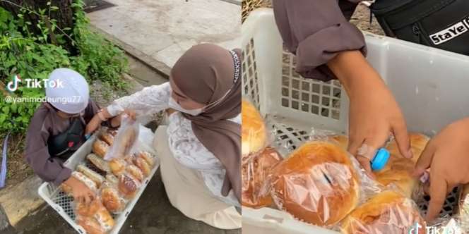 Masya Allah! Jualan Roti di Pinggir Jalan, Bocah Ini Tetap Bawa Tasbih untuk Berzikir