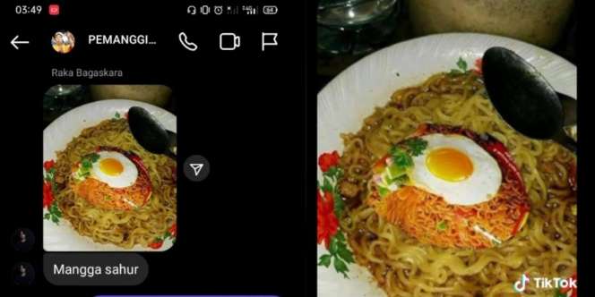 Ditawari Makan Sahur Mie Goreng Malah Ngakak, Ada yang Aneh pada Telur Ceploknya