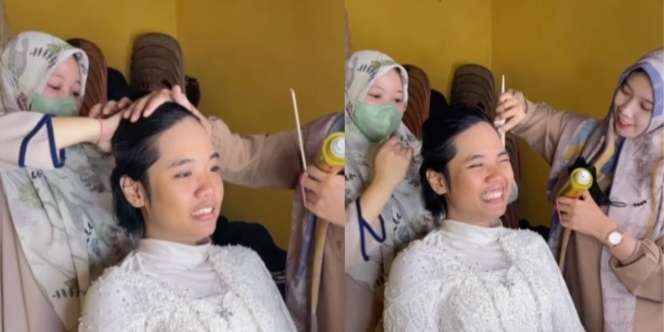 MUA Rias Pengantin Tomboy, Wajahnya jadi Manis Banget!
