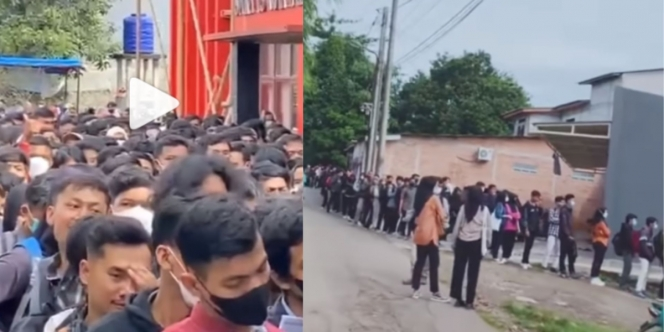 Viral Video Antrean Pencari Kerja Mengular sampai ke Jalan Raya, Potret Sulitnya Cari Pekerjaan