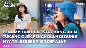 Penampilan Uun 'Istri' Bang Udin Tukang Ojek Pengkolan di Dunia Nyata