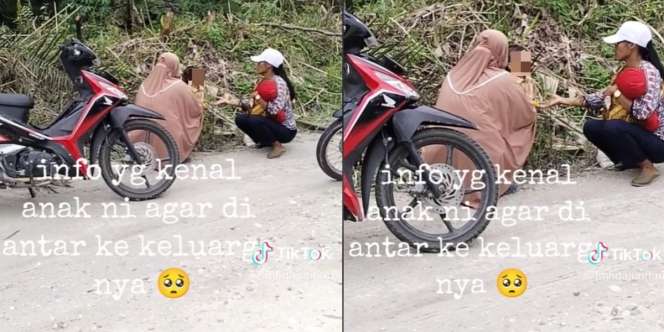 Viral Bocah Menangis Histeris di Pinggir Jalan Diduga Dibuang Orangtuanya