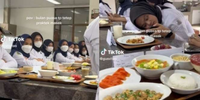 Nasib Siswa Jurusan Tata Boga, Praktek Masak Menu Lezat di Bulan Puasa