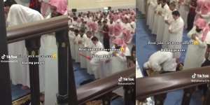 Momen Makmum Diduga Kerasukan Jin Saat Sholat, Tidak Kuat Dengar Bacaan Imam hingga Kepanasan Sampai Tersungkur Sambil Tutup Telinga