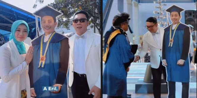 Momen Haru Ridwan Kamil Wakili Almarhum Eril Wisuda di ITB: Kami Semua Bangga Sama Kamu