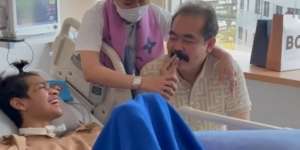 8 Potret Haru Inul Daratista Jenguk David Ozora, Senang Bisa Menyentuh Kumis Lebat Mas Adam