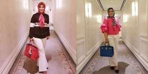 Beda Penampilan Istri Sekda Riau Saat Diperiksa KPK dan Ketika Plesir, Bak Bumi dan Langit