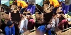 Niat Hati Ingin Ikut Mengubur Jenazah, Kakek Ini Malah Nyaris Tertimbun Tanah di Liang Lahat