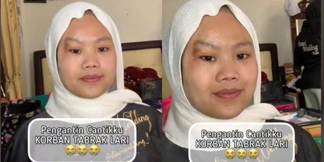 Potret Makeup Pengantin Korban Tabrak Lari, Awalnya Bikin MUA Panik, Hasilnya Malah Bikin Salfok!