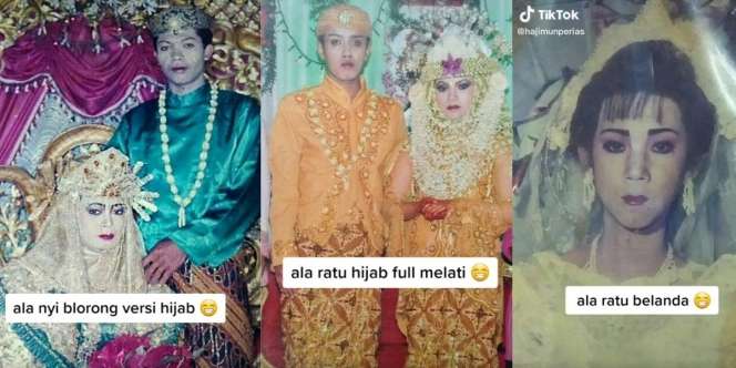 Deretan Foto Gaya Makeup dan Busana Pengantin Jadul Tahun 90an: Ala Ratu Belanda hingga Nyi Blorong