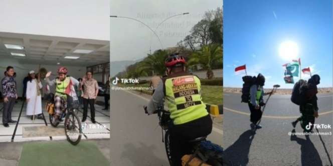 Tak Mau Menunggu Antrean Haji, Pria Asal Malang Bersepeda ke Mekah dan Kini Sudah sampai Oman