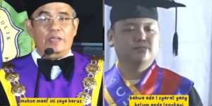 Sudah Pakai Toga Panik Ditanya Syarat Lulus Belum Lengkap, Mahasiswa Lagi Ultah Kena Prank Rektor Saat Wisuda