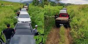 Hindari Macet Saat Mudik, Puluhan Mobil Terjebak di Kebon Singkong Sukabumi 