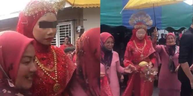 Diduga Dipaksa Menikah, Ekspresi Pengantin Wanita di Pernikahan Disorot