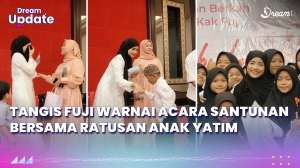 Tangis Fuji Warnai Acara Santunan Bersama Ratusan Anak Yatim