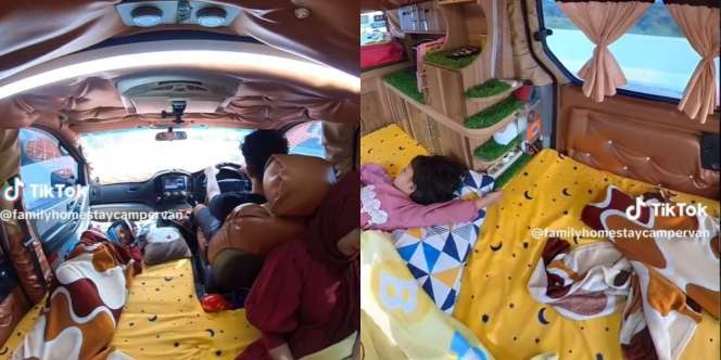 Mobil Mudik Antimainstream, Kabin Diubah Jadi Kamar Nyaman