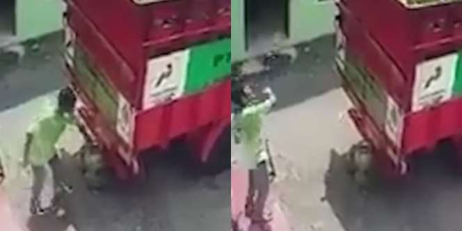 Senjata Makan Tuan, Pria Asal Lempar Tabung Gas ke Bak Truk Berakhir Menimpa Kepalanya