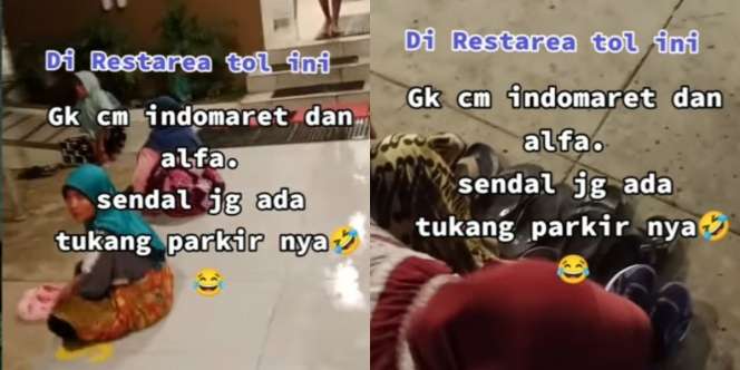 Ternyata Sandal Juga Ada Tukang Parkirnya