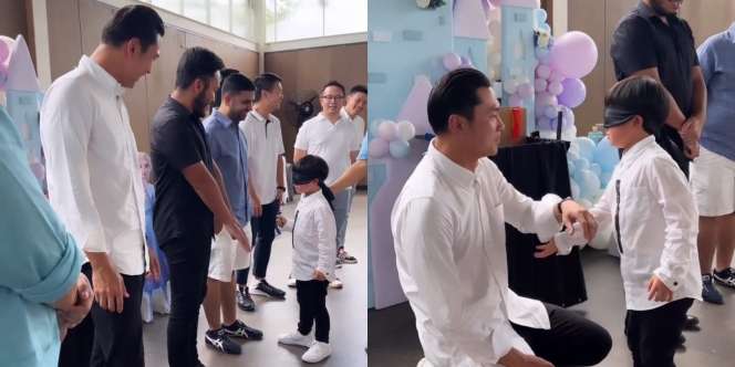 So Sweet! Tebak dengan Benar Meski Mata Tertutup, Cara Anak Sandra Dewi Kenali Sang Ayah Bikin Meleleh