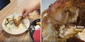 Bikin Mual! Habis Makan Nasi Lemak, Baru Tahu Lauk Ayam Gorengnya Jadi Sarang Belatung Hidup: Persaingan Bisnis?