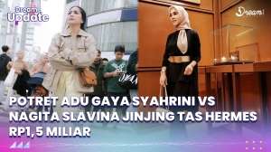 Potret Adu Gaya Syahrini VS Nagita Slavina Jinjing Tas Hermes Rp1,5 Miliar