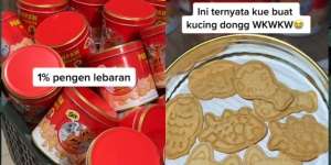 Nyesek! Borong Kue Khas Lebaran, Pas Dibuka Isinya Biskuit Kucing
