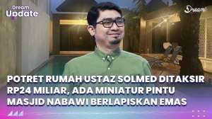 Potret Rumah Mewah Ustaz Solmed, Ada Miniatur Pintu Masjid Nabawi Berlapiskan Emas