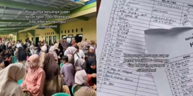 Viral Lebaran Keluarga Super Besar Mirip Acara Hajatan, yang Hadir 700 Orang Lebih