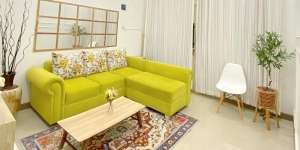 Sofa Lime Green Bikin Ruangan Jadi Lebih Fresh
