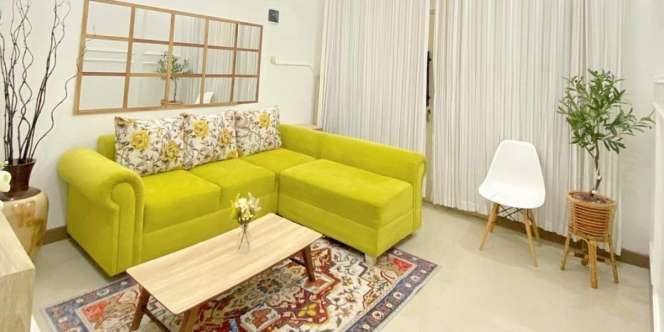 Sofa Lime Green Bikin Ruangan Jadi Lebih Fresh