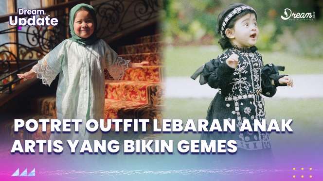Gemasnya Outfit Lebaran Anak Artis