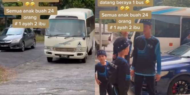 Viral Pria Bawa 2 Istri dan 23 Anak Naik Bus untuk Lebaran, Keluarga yang Dikunjungi Heboh