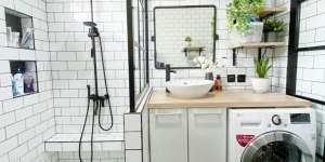 Kamar Mandi Gabung dengan Laundry Room, Bikin Tetap Kece