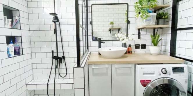 Kamar Mandi Gabung dengan Laundry Room, Bikin Tetap Kece