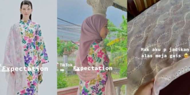 Emosi Campur Panik Cari Selendang Baju Lebaran di Rumah, Tahunya Dipakai Ibu Buat Taplak Meja