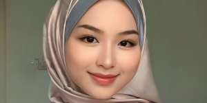 Tampil Beda dengan Hijab Motif Berbahan Satin
