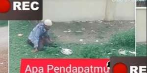 Terekam CCTV! Pengemis Kaki Buntung Jalan Ngesot ke Tanah Kosong Lalu Lepas Celana, yang Terjadi Selanjutnya Bikin Mata Melotot