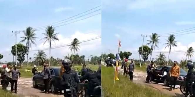 Viral Video Detik-detik Mobil RI 1 Jokowi 'Nyangkut' di Jalan Rusak Lampung