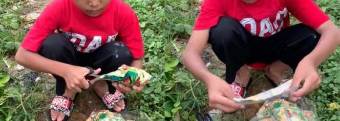 Berburu Hadiah di Jajanan, Bocah Dapat Uang Hampir Rp70 Ribu 