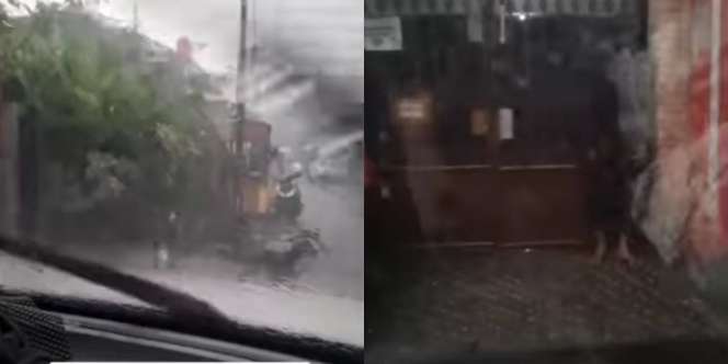 Kebaikan Hati Pemilik Rumah Rela Menunggu 30 Menit di Dalam Mobil karena Ada Pemotor yang Berteduh di Depan Garasi Bikin Terenyuh