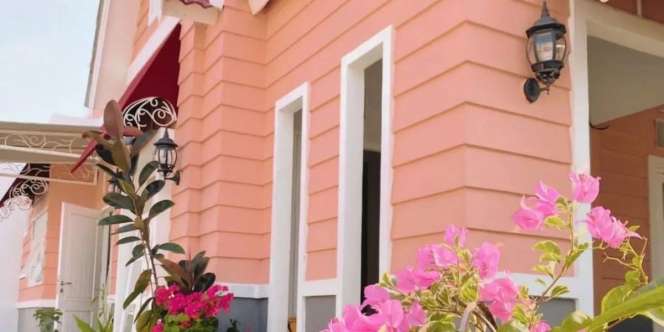 Perumahan Warna Pastel di Karawang, Tampak Seperti di Negeri Dongeng