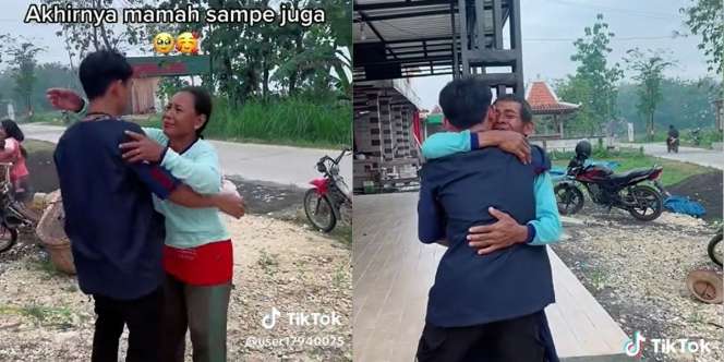 Momen Haru TKI di Korea Tiba-Tiba Pulang Kampung Tanpa Kasih Kabar, Disambut Tangisan Seluruh Sekeluarga