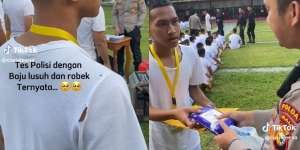Kisah Haru Remaja Tes Masuk Polisi Pakai Baju Lusuh dan Sobek Sampai Dibelikan Baju Baru, Ceritanya Pilu Banget