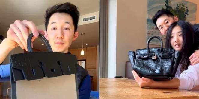 So Sweet, Pria Beri Hadiah 'Tas Hermes' Bikinan Sendiri Untuk Ayang 